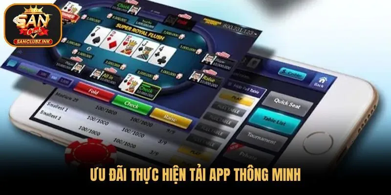 Ưu đãi thực hiện tải app thông minh 
